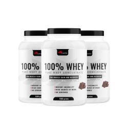 100% WHEY Protein, 1500g (2+1) - со вкус на чоколадо