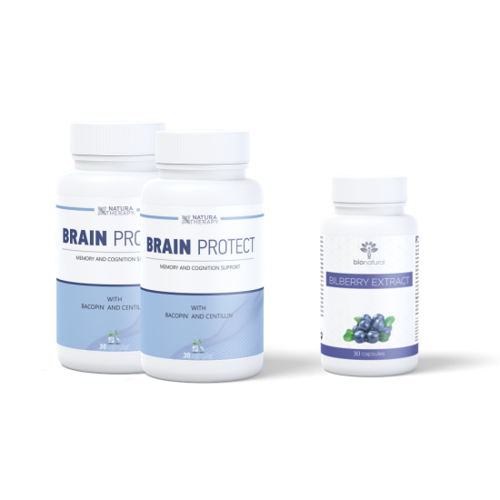 2x Brain Protect + Bilberry Extract - суплемент за мемориja и концентрациja